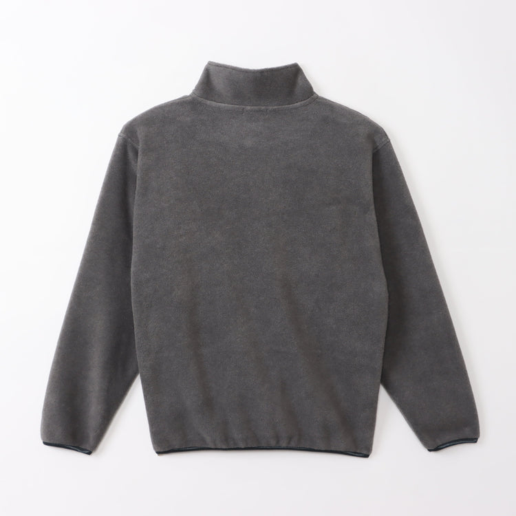 M-SIC/ オーバーサイズ リサイクルポリエステル エコフリース ハーフジップ プルオーバー ユニセックス