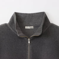 M-SIC/ オーバーサイズ リサイクルポリエステル エコフリース ハーフジップ プルオーバー ユニセックス