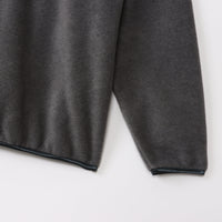 M-SIC/ オーバーサイズ リサイクルポリエステル エコフリース ハーフジップ プルオーバー ユニセックス