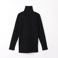 M-SIC/ ヘビーテレコ リブ タートルネック プルオーバー カットソー