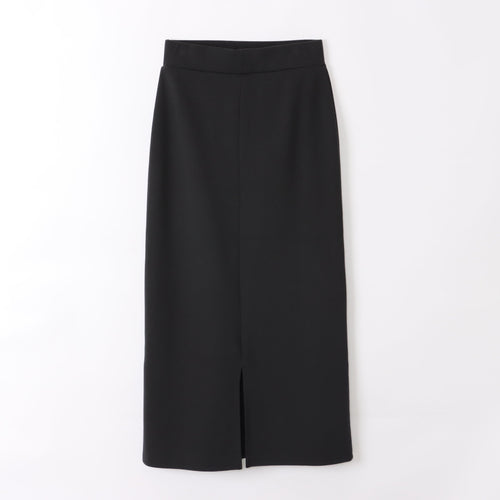 M-SIC / Ribbed Cardboard Knit I-Line EASY Long Skirt