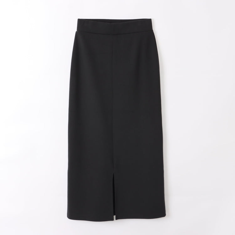 M-SIC/ リブダンボールニット Ｉライン EASY ロングスカート