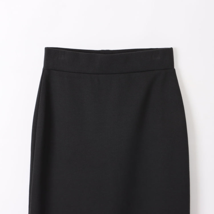 M-SIC/ リブダンボールニット Ｉライン EASY ロングスカート
