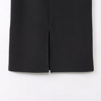 M-SIC/ リブダンボールニット Ｉライン EASY ロングスカート