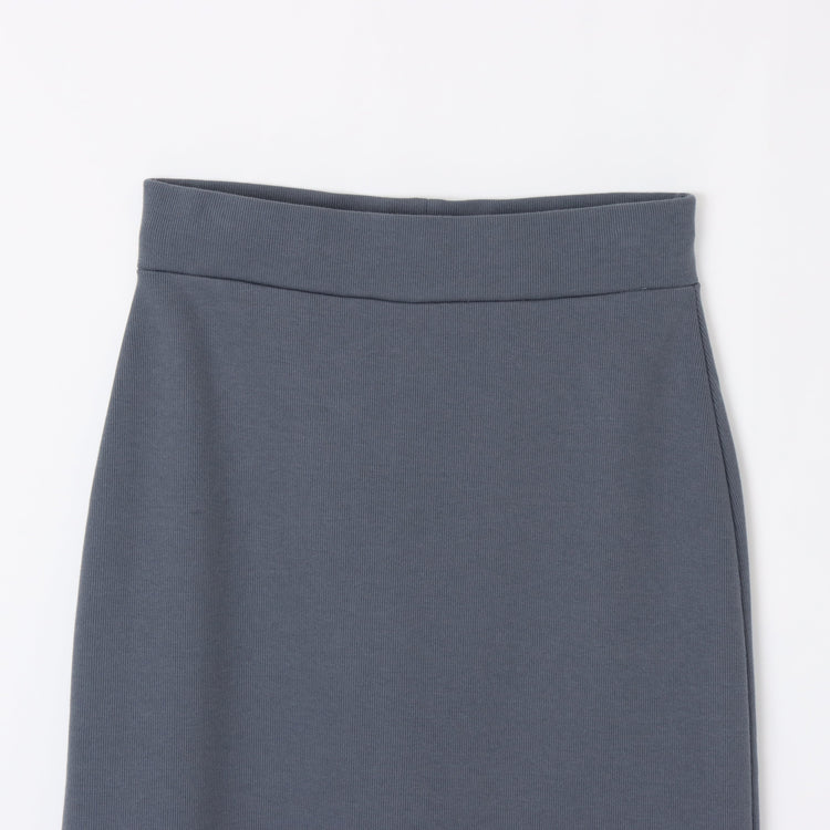 M-SIC/ リブダンボールニット Ｉライン EASY ロングスカート