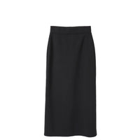 M-SIC/ リブダンボールニット Ｉライン EASY ロングスカート