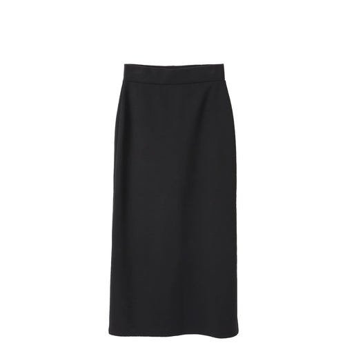 M-SIC / Ribbed Cardboard Knit I-Line EASY Long Skirt