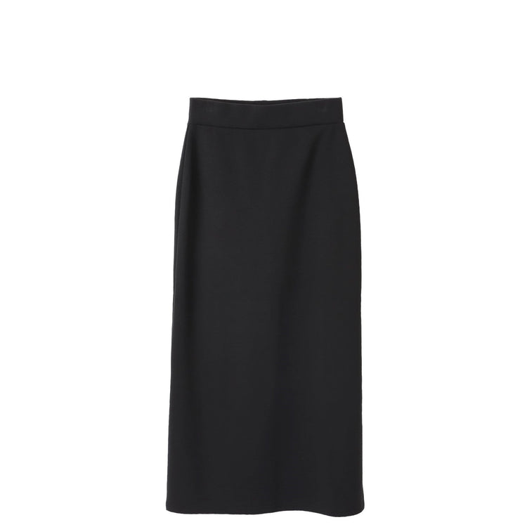 M-SIC/ リブダンボールニット Ｉライン EASY ロングスカート