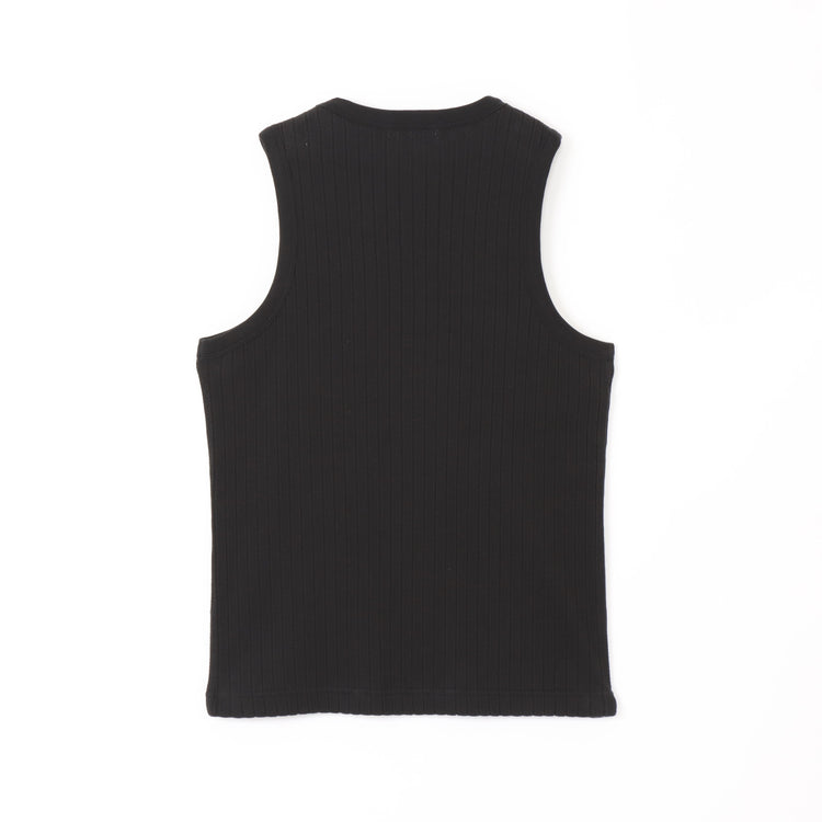 M-SIC/ アイレットテレコ アメリカンスリーブ タンクトップ