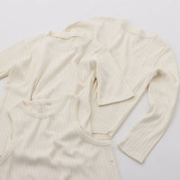 M-SIC/ Eyelet terry short sleeve pullover 