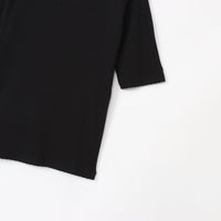 M-SIC/ Eyelet Ribbed Short-Sleeve Pullover