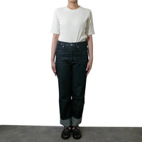 M-SIC/ Eyelet Ribbed Short-Sleeve Pullover