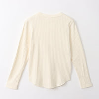 M-SIC/ アイレットテレコ 長袖プルオーバー