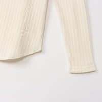 M-SIC/ アイレットテレコ 長袖プルオーバー