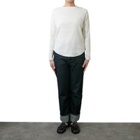 M-SIC/ アイレットテレコ 長袖プルオーバー