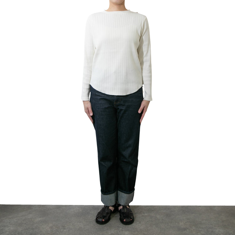 M-SIC/ アイレットテレコ 長袖プルオーバー