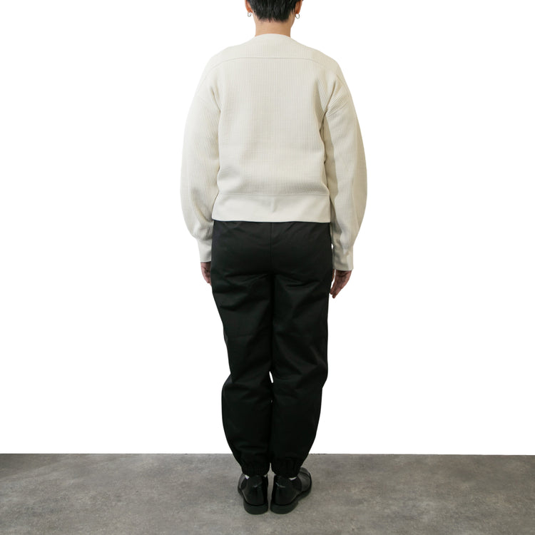 M-SIC/ Rugged Rib Cut and Sew Cardigan Knit Set