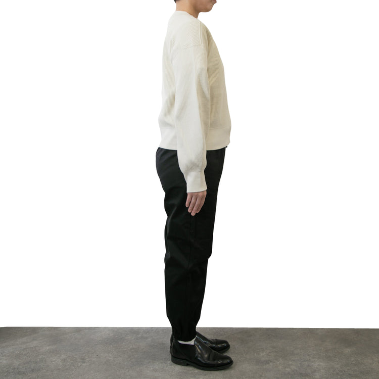 M-SIC/ Rugged Rib Cut and Sew Cardigan Knit Set