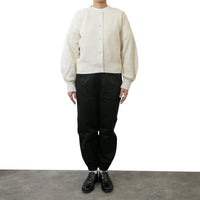 M-SIC/ Rugged Rib Cut and Sew Cardigan Knit Set