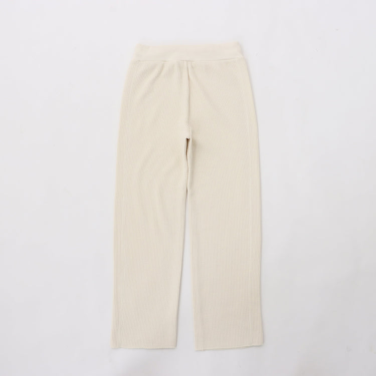 M-SIC/ ラゲットリブ EASY ストレートパンツ ニットアップ