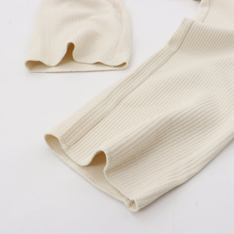 M-SIC/ Rugged Rib Easy Straight Pants Knit Set