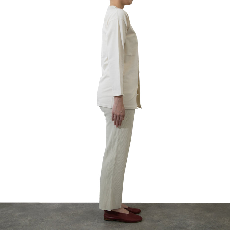 M-SIC/ Rugged Rib Easy Straight Pants Knit Set