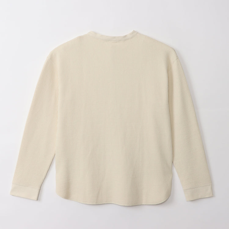 M-SIC/ ラゲットリブ ヘンリーネック プルオーバー カットソー ニットアップ