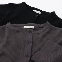 M-SIC/ ラゲットリブ ヘンリーネック プルオーバー カットソー ニットアップ