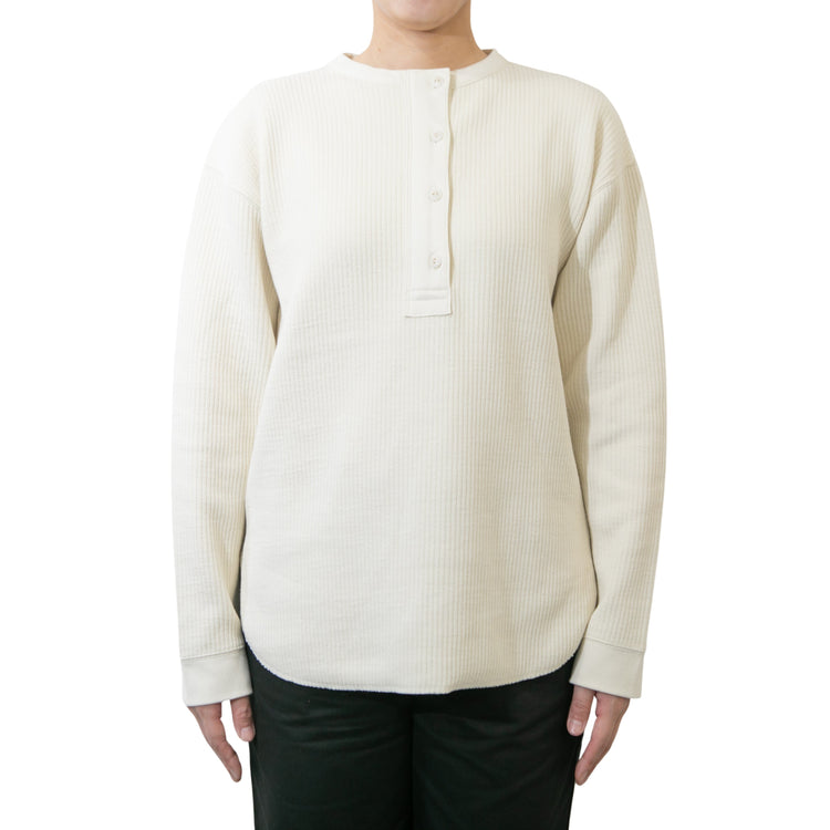 M-SIC/ ラゲットリブ ヘンリーネック プルオーバー カットソー ニットアップ