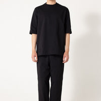 FITFOR/ BASIC MID SLEEVE TEE 202 BLACK