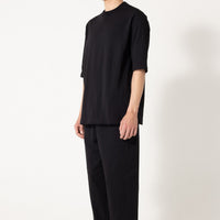 FITFOR/ BASIC MID SLEEVE TEE 202 BLACK