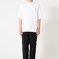 FITFOR/ BASIC MID SLEEVE TEE 202 WHITE