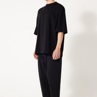 FITFOR/ WIDE BOX HALF SLEEVE TEE 205 BLACK