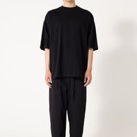 FITFOR/ WIDE BOX HALF SLEEVE TEE 205 BLACK