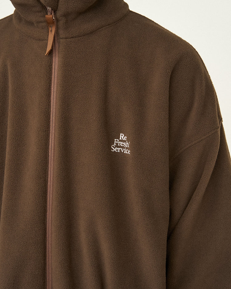 FreshService "ReFresh!Service." FLEECE TRACK SUIT DARK BROWN