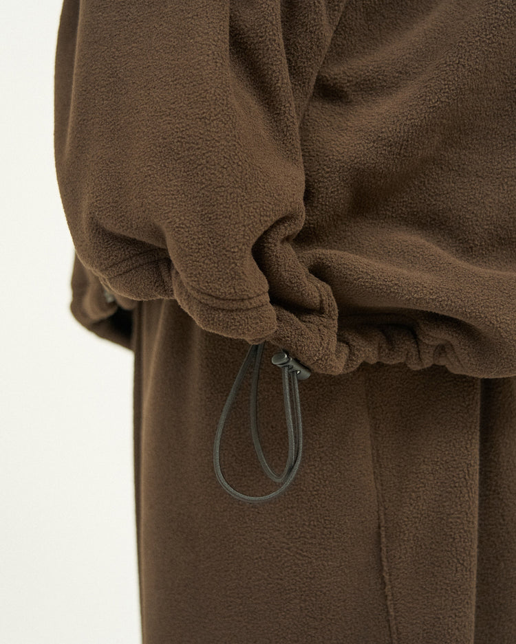FreshService "ReFresh!Service." FLEECE TRACK SUIT DARK BROWN