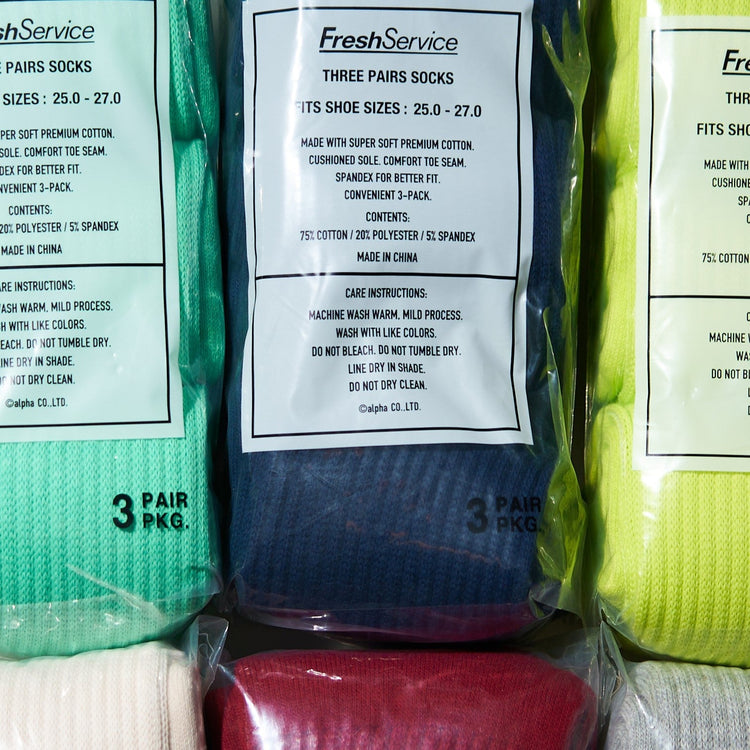 FreshService / ORIGINAL 3-PACK SOCKS NAVY