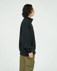 FreshService  HEAVY OZ HALF ZIP PULLOVER BLACK