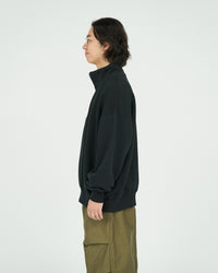 FreshService  HEAVY OZ HALF ZIP PULLOVER BLACK