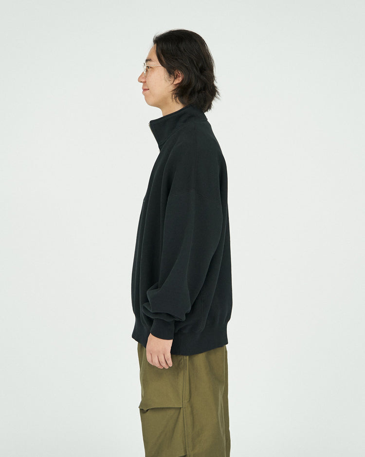 FreshService  HEAVY OZ HALF ZIP PULLOVER BLACK