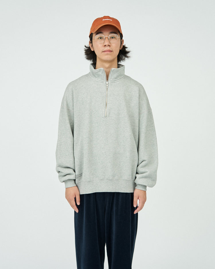 FreshService HEAVY OZ HALF ZIP PULLOVER H.GRAY