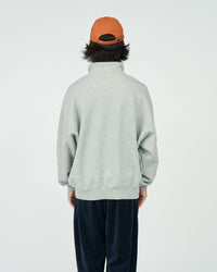 FreshService HEAVY OZ HALF ZIP PULLOVER H.GRAY