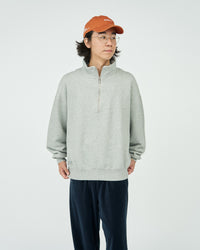 FreshService HEAVY OZ HALF ZIP PULLOVER H.GRAY