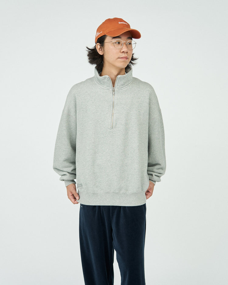 FreshService HEAVY OZ HALF ZIP PULLOVER H.GRAY