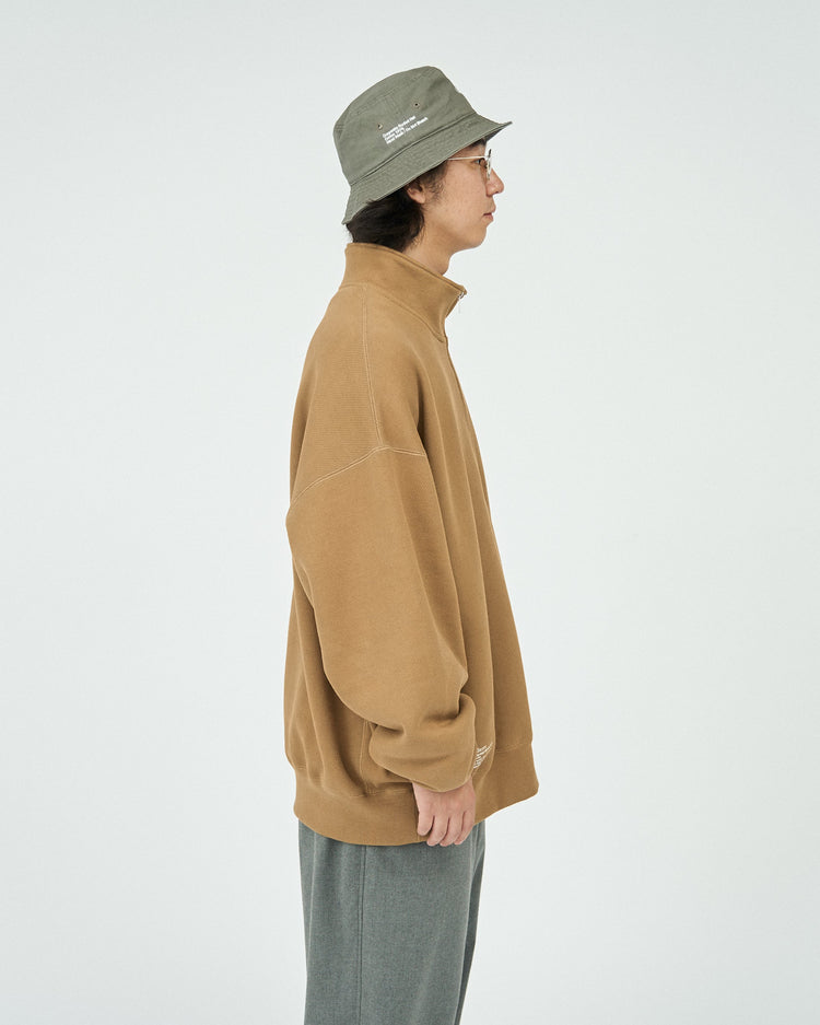FreshService HEAVY OZ HALF ZIP PULLOVER COYOTE