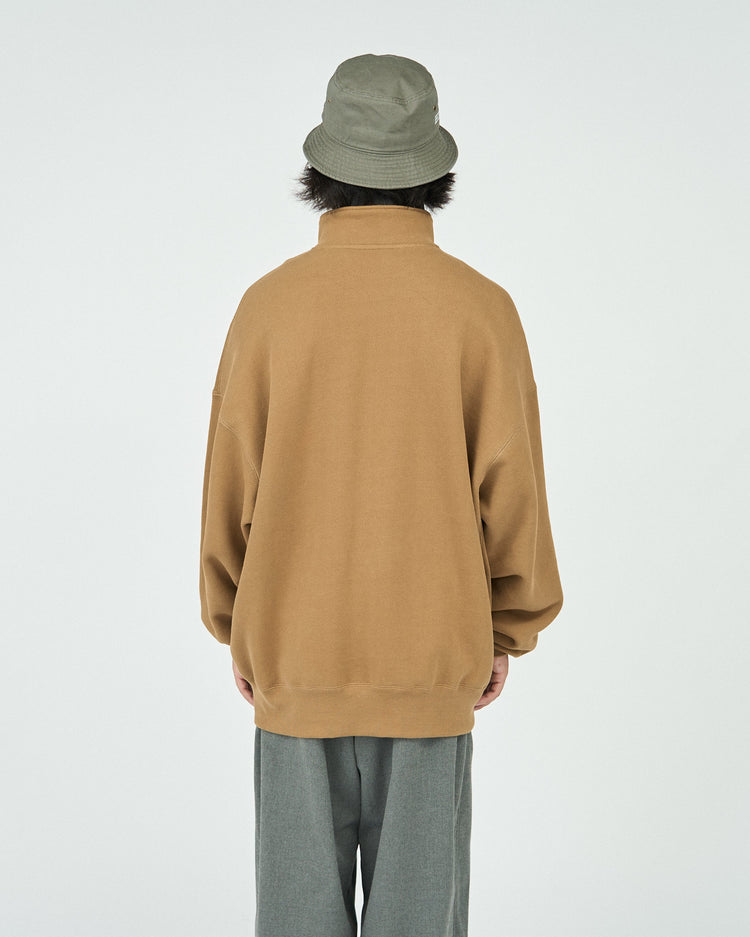 FreshService  HEAVY OZ HALF ZIP PULLOVER COYOTE