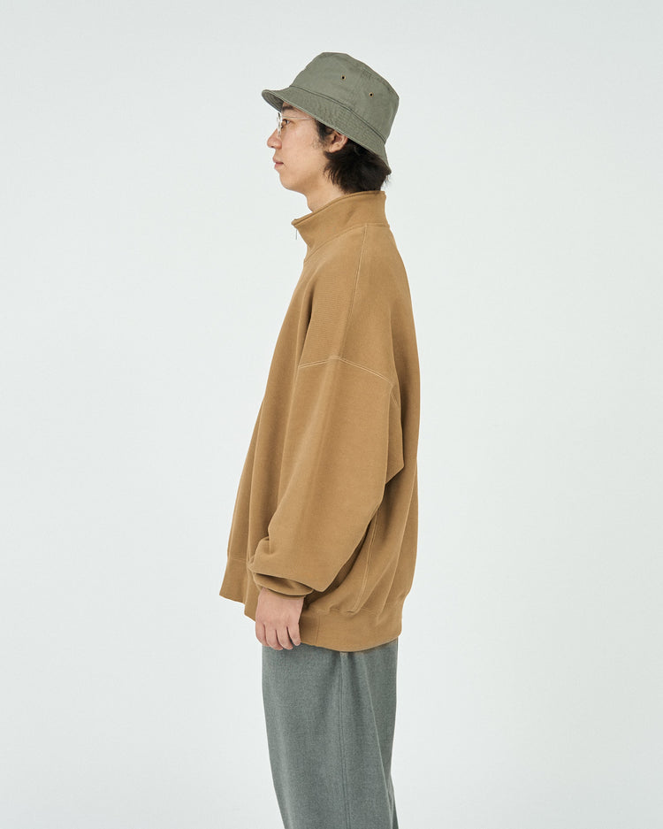 FreshService HEAVY OZ HALF ZIP PULLOVER COYOTE