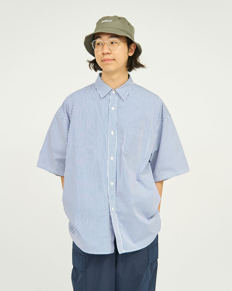 FreshService  CORPORATE UNIFORM S/S SHIRT GREEN STRIPE