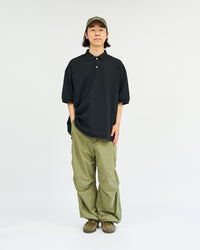 FreshService  DRY PIQUE JERSEY S/S POLO BLACK