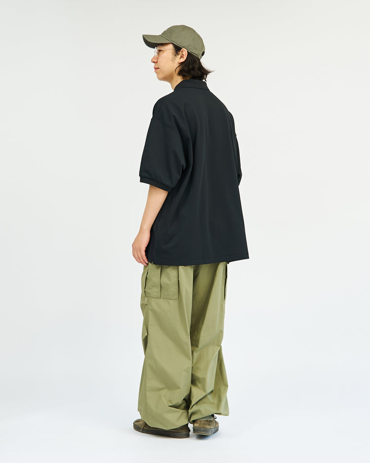 FreshService  DRY PIQUE JERSEY S/S POLO BLACK